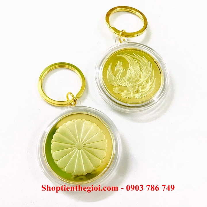 Móc khóa xu Con Phụng Hoàng Nhật Bản - SP005257 